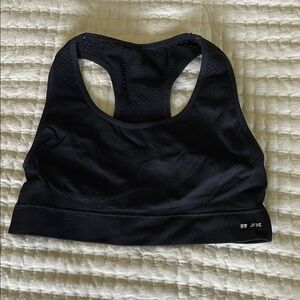 RBX Black Racerback Sports Bra Moisture-Wicking